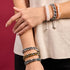 Licorne Chrome x Guimauve | Bracelet Double Verre Pailleté